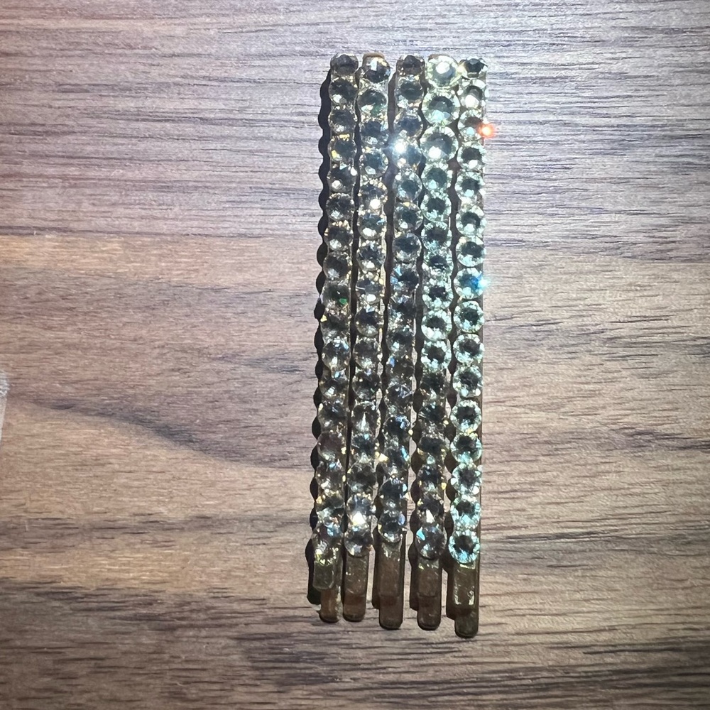 18k‎ gold  plated Austrian Bobby Pin set